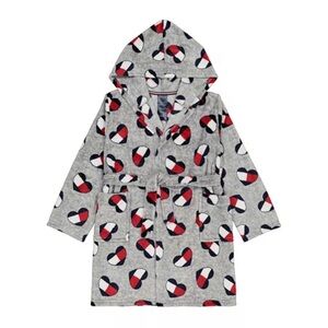 Tommy Hilfiger big girls cozy hooded fleece robe small 6/7 nwt